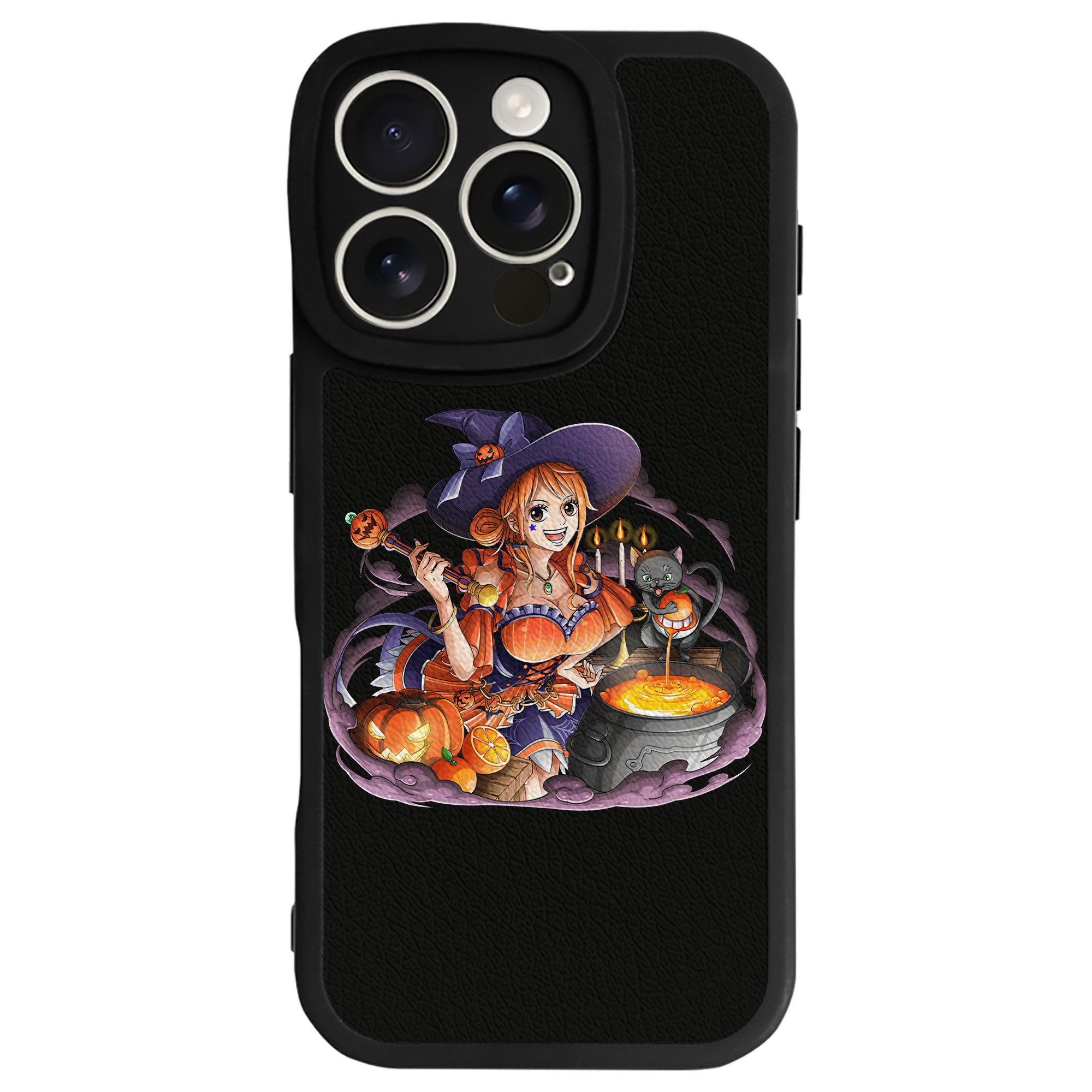 （画像用） ワンピース ナミ ONE PIECE Nami 【iPhone 16シリーズ対応】シリコンスマホケース（レザー調） 材質：シリコン